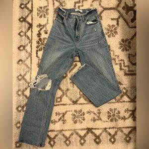 Abercrombie Distressed Dad Jean - Curve Love